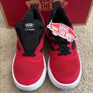 New Vans Women Red and Black Ultrarange Sneakers